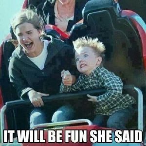 a she said this would be fun